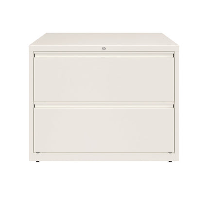 Lateral File, 2 Letter/Legal/A4 -Size File Drawers, White, 36" x 18.63" x 28"