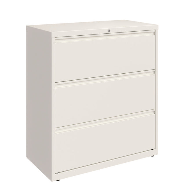 Lateral File, 3 Letter/Legal/A4 -Size File Drawers, White, 36" x 18.63" x 40.25"