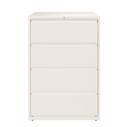 Lateral File, 4 Letter/Legal/A4 -Size File Drawers, White, 36" x 18.63" x 52.5"