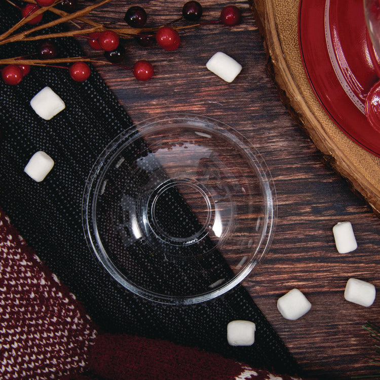 Plastic Dome Lid, Fits 32 oz Cold Cups, Clear, 25/Sleeve, 20 Sleeves/Carton