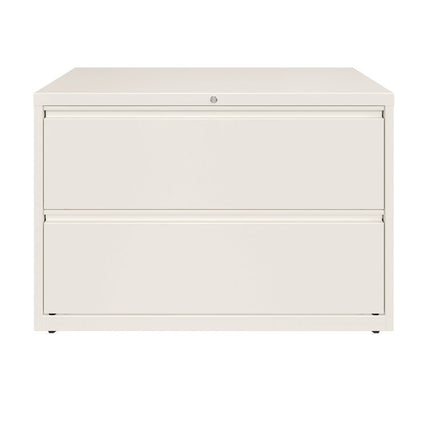 Lateral File, 2 Letter/Legal/A4 -Size File Drawers, White, 42" x 18.63" x 28"