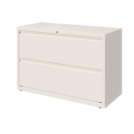 Lateral File, 2 Letter/Legal/A4 -Size File Drawers, White, 42" x 18.63" x 28"