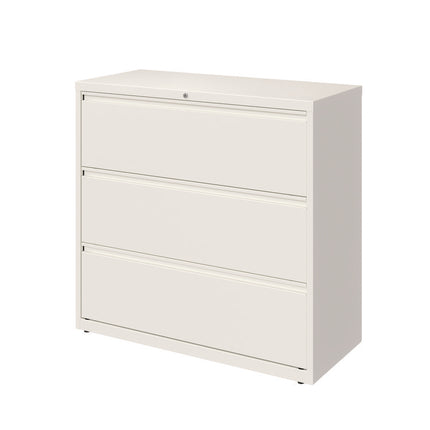 Lateral File, 3 Letter/Legal/A4 -Size File Drawers, White, 42" x 18.63" x 40.25"