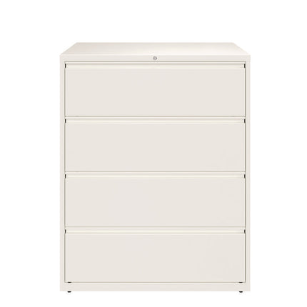 Lateral File, 4 Letter/Legal/A4 -Size File Drawers, White, 42" x 18.63" x 52.5"