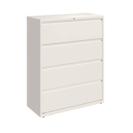 Lateral File, 4 Letter/Legal/A4 -Size File Drawers, White, 42" x 18.63" x 52.5"