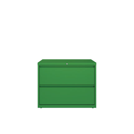 Lateral File, 2 Letter/Legal/A4 -Size File Drawers, Screamin' Green, 36" x 18.63" x 28"