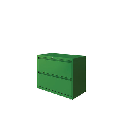 Lateral File, 2 Letter/Legal/A4 -Size File Drawers, Screamin' Green, 36" x 18.63" x 28"