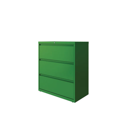 Lateral File, 3 Letter/Legal/A4 -Size File Drawers, Screamin' Green, 36" x 18.63" x 40.25"