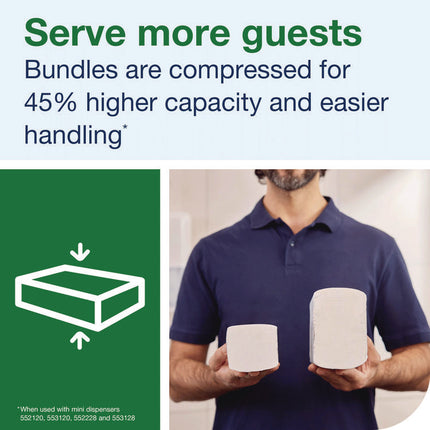 Xpress Compressed Multifold Hand Towels, 1-Ply, 8.3 x 9.45, White, 200/Pack, 12 Packs/Carton
