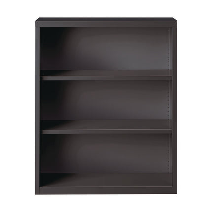 Three-Shelf Metal Bookcase, 34.5" x 13" x 42", Charcoal
