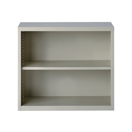 Two-Shelf Metal Bookcase, 34.3" x 13" x 30", Light Gray