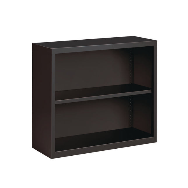 Two-Shelf Metal Bookcase, 34.3" x 13" x 30", Charcoal