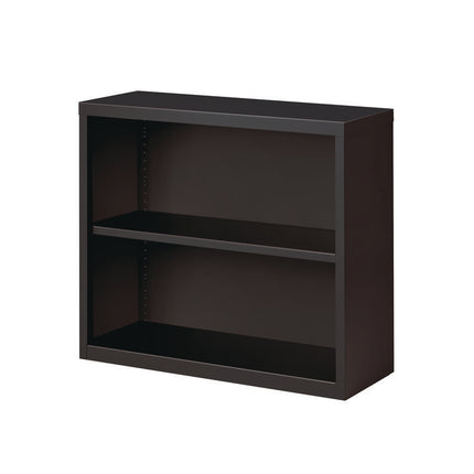 Two-Shelf Metal Bookcase, 34.3" x 13" x 30", Charcoal