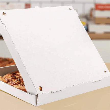 Corrugated Paper Boxes, 16 x 16 x 1.97, White/Brown, 50/Carton