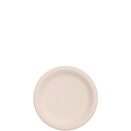 Compostable Molded Fiber Dinnerware, ProPlanet Seal, Plate, 6" dia, Natural, 1,000/Carton