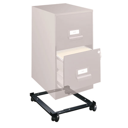 File Caddy, 400 lb Capacity, 16.6 x 11.4 x 4, Black