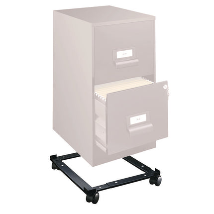 File Caddy, 400 lb Capacity, 16.6 x 11.4 x 4, Black