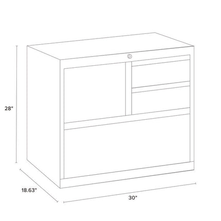 Personal Storage Unit, 30 x 18.63 x 28, Black
