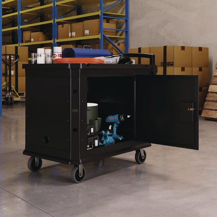 Utility Cart Shield, 26" x 45" for PUCSD2645, PUCHD2645, Steel, Black
