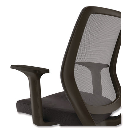 Alera Wessex Ergonomic Fabric Mesh Swivel Task Chair, Supports Up to 275lbs, 17.09 to 20.83 Seat Height, Black Seat/Back/Base