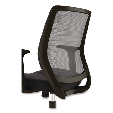 Alera Wessex Ergonomic Fabric Mesh Swivel Task Chair, Supports Up to 275lbs, 17.09 to 20.83 Seat Height, Black Seat/Back/Base