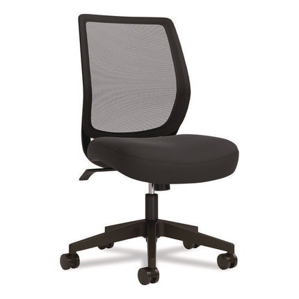 Alera Wessex Ergonomic Fabric Mesh Swivel Task Chair, Supports Up to 275lbs, 17.09 to 20.83 Seat Height, Black Seat/Back/Base