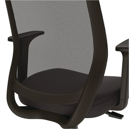 Alera Wessex Drafting Stool, Mesh Back, Supports Up to 275 lb, 27.95 to 33.66 Seat Height, Black Seat, Black Back, Black Base