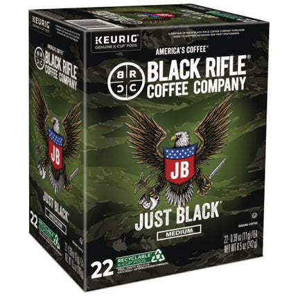 Just Black Coffee K-Cups, 22/Box