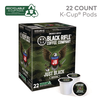 Just Black Coffee K-Cups, 22/Box