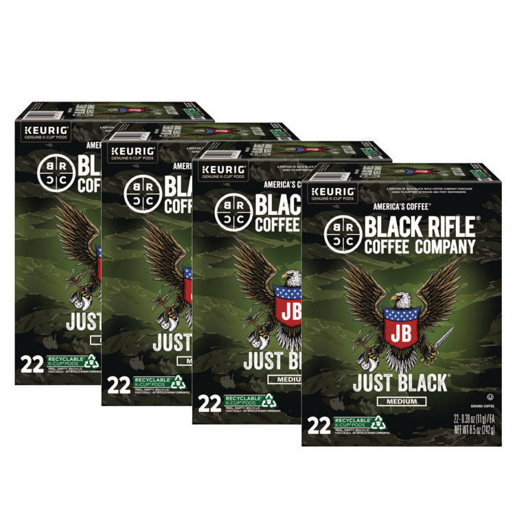 Just Black Coffee K-Cups, 88/Carton