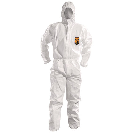 A50 Breathable Splash and Particle Protection Overalls, White, 2X-Large, 25/Carton