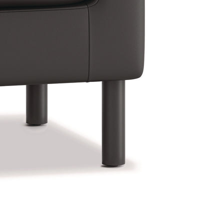 Parkwyn Series Ottoman, 23" x 23" x 17.5", Black