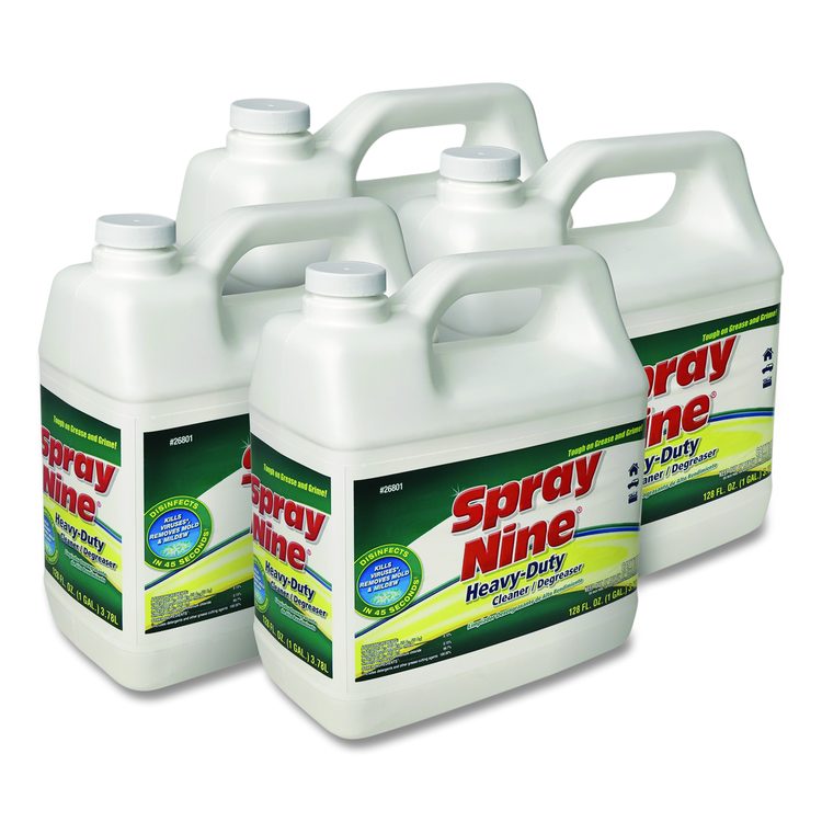 Heavy Duty Cleaner/Degreaser/Disinfectant, 1 gal Bottle, 4/Carton