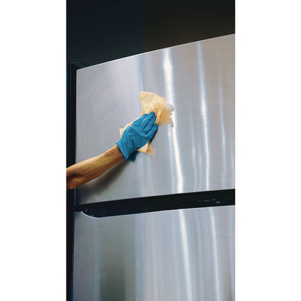 Stainless Steel Cleaner Towels, 1-Ply, 9.75 x 10.5, Lemon Scent, 30/Canister, 6 Canisters/Carton