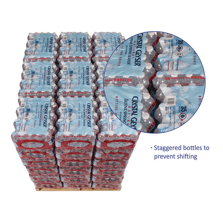 Alpine Spring Water, 16.9 oz Bottle, 35/Carton, 54 Cartons/Pallet