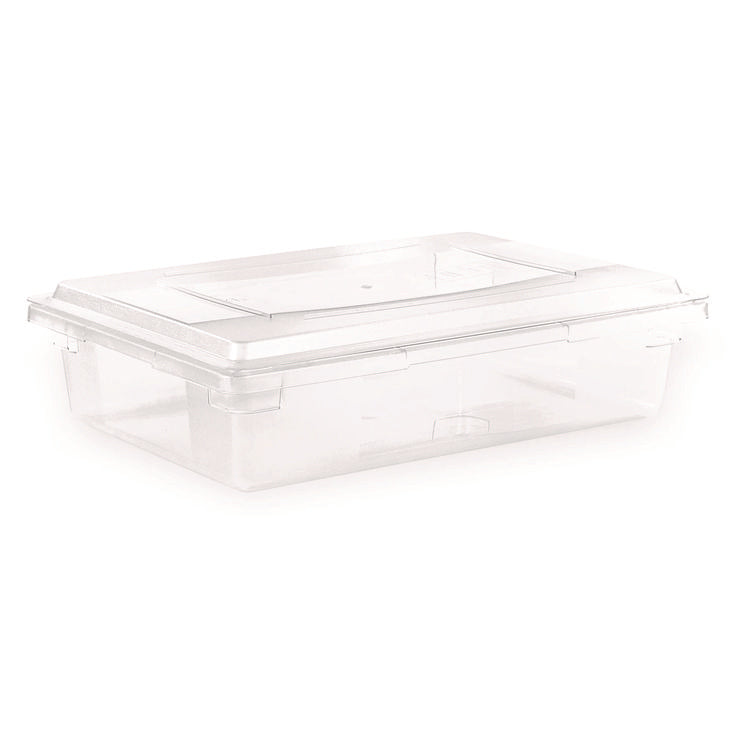 StorPlus Polycarbonate Food Storage Container, 8.5 gal, 18 x 26 x 6, Clear, Plastic