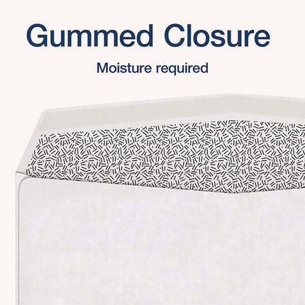 1099 Double Window Envelope, Commercial Flap, Gummed Closure, 5.63 x 9, White, 24/Pack