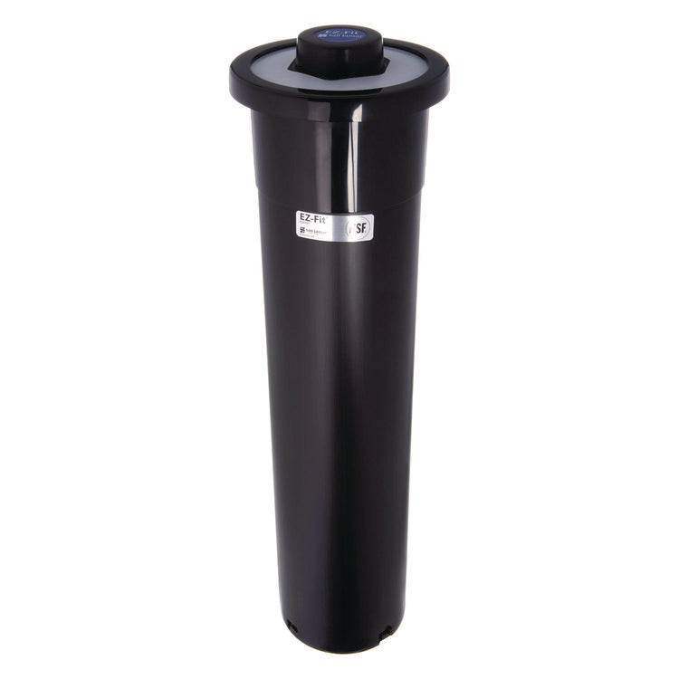 EZ-FIT ONE-SIZE-FITS-ALL CUP DISPENSER, FOR 8 OZ TO 46 OZ CUPS, BLACK