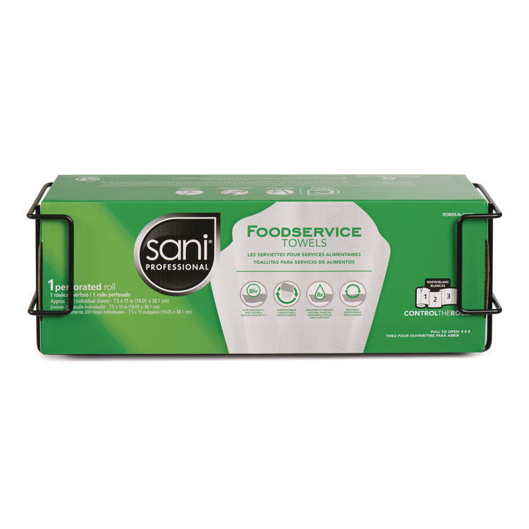 Foodservice Towel Bracket, 18 x 8 x 8, Black