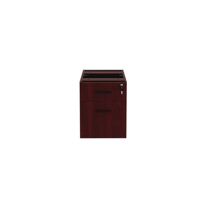 Alera Valencia Series Hanging Pedestal File, Left/right, 2-Drawers: Box/file, Legal/letter, Mahogany, 15.63" X 20.5" X 19.25"