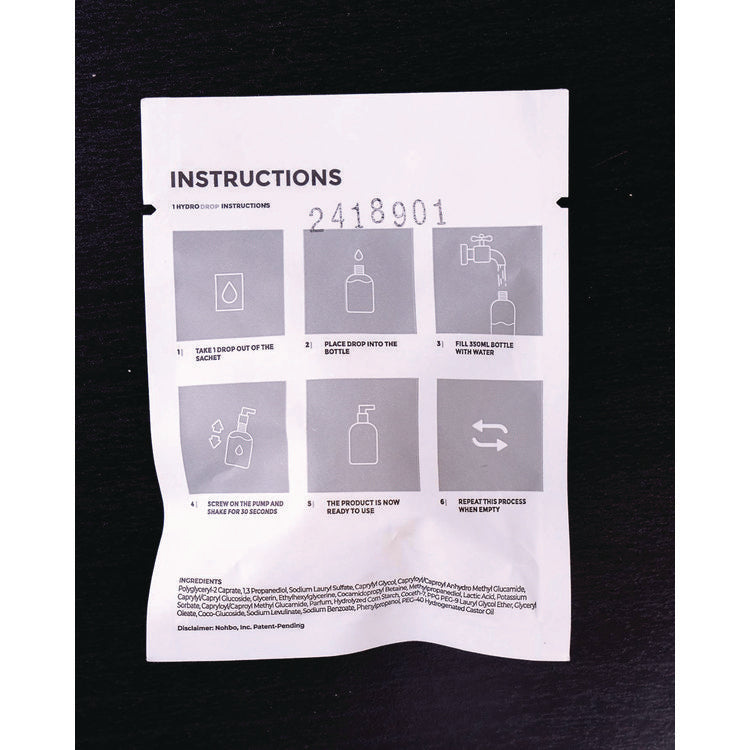 Foaming Super HydroDrop, Coconut Acai, 500 mL Pump Refill, 4/Pack, 30 Packs/Carton