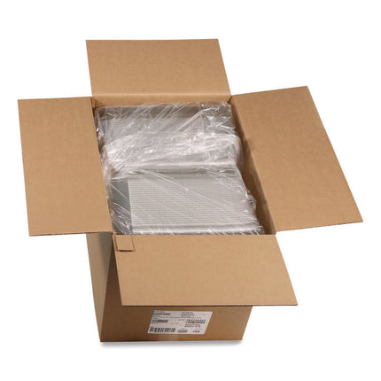 SmartLock PET Hinged Lid Bakery Container, 8.75 x 8.25 x 3.63, Clear, Plastic, 200/Carton