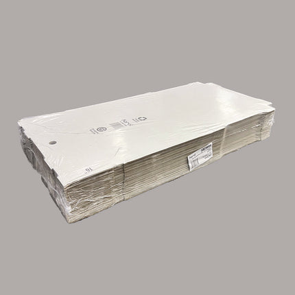 Corrugated Paper Boxes, 16 x 16 x 1.97, White/Brown, 50/Carton