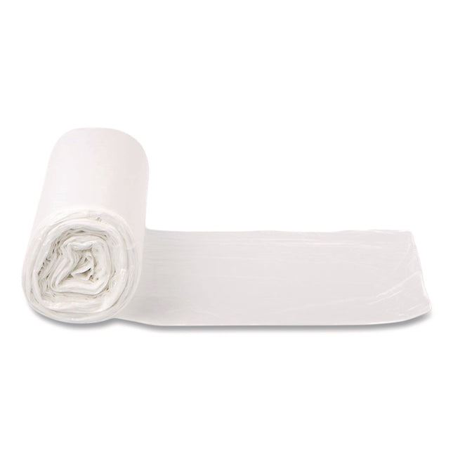 Vu Thru Liner Low Density Can Liner, 60 gal, 0.95 mil, Natural, Roll, 100/Carton