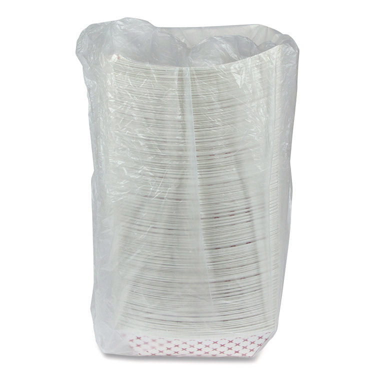 Paperboard Food Tray, 3 lb, 7.75 x 5.1 x 2.1, Red/White, 500/Carton