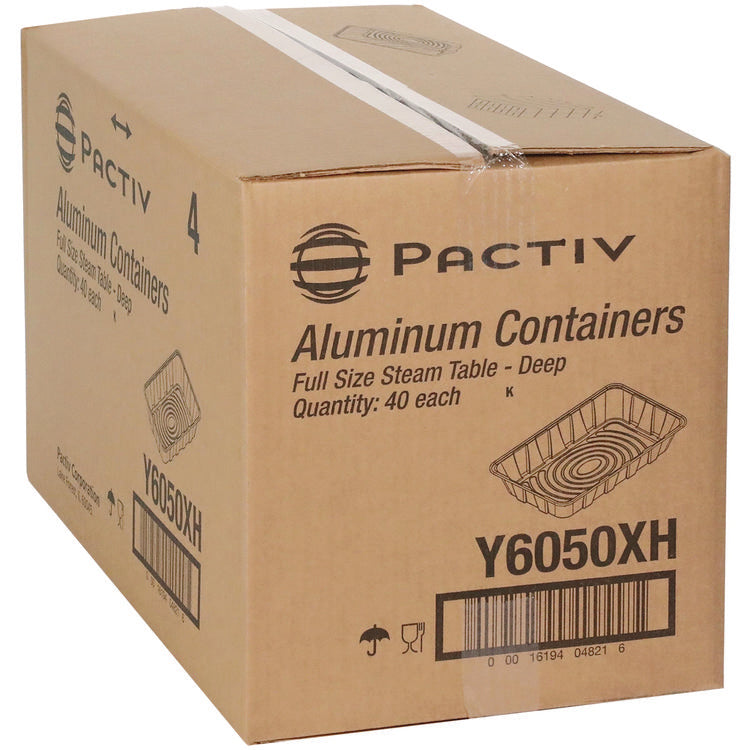 Aluminum Steam Table Pan, Full-Size Deep, 3.4" Deep, 19.6 x 11.6, 40/Carton