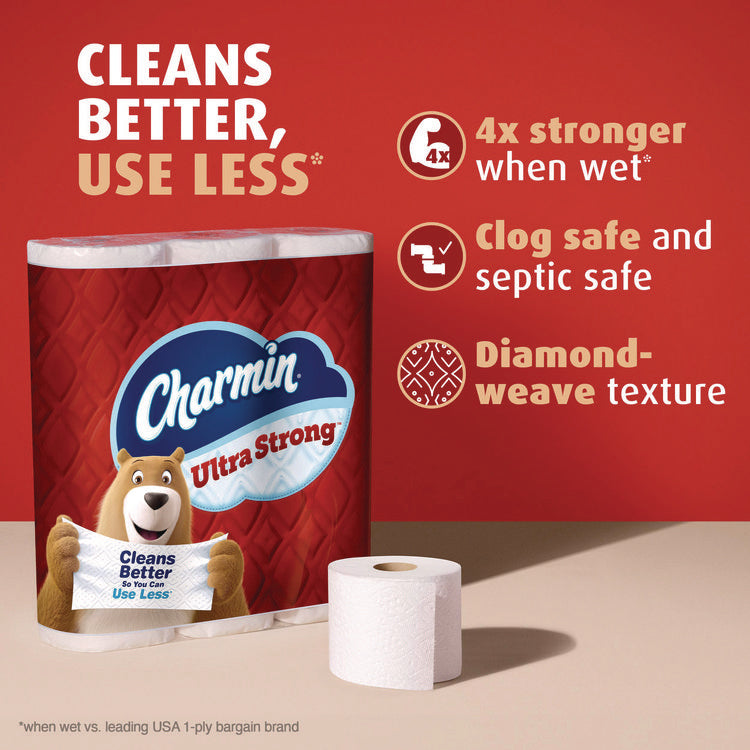 Ultra Strong Bathroom Tissue, Septic Safe, 2-Ply, White, 220 Sheet/Roll, 4/Pack, 8 Packs/Carton