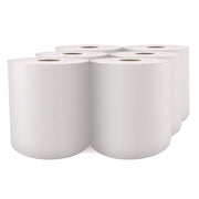 Select Roll Paper Towels, 1-Ply, 7.88" x 1,000 ft, White, 6/Carton