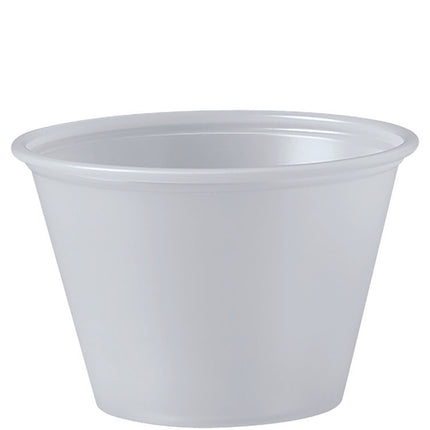 Portion Containers, 2.5 oz, Plastic, Translucent, 2,500/Carton