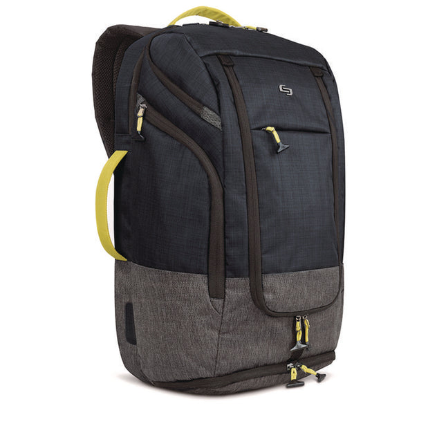 Everyday Max Recycled Backpack, Fits Device Up to 17.3", 13 x 8 x 21, Navy Blue/Gray